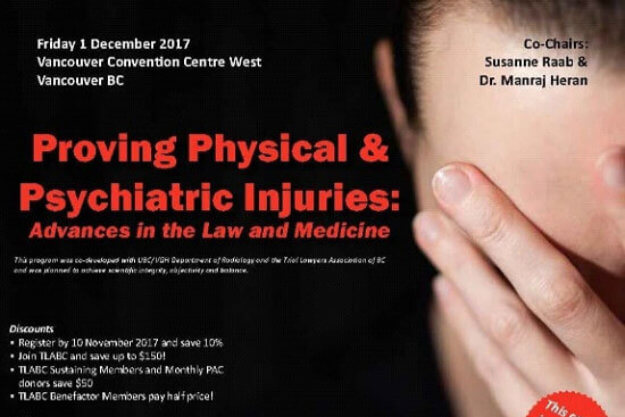 Susanne Raab Chairs TLABC Medical Legal Seminar, “Proving Physical and Psychiatric Injuries”