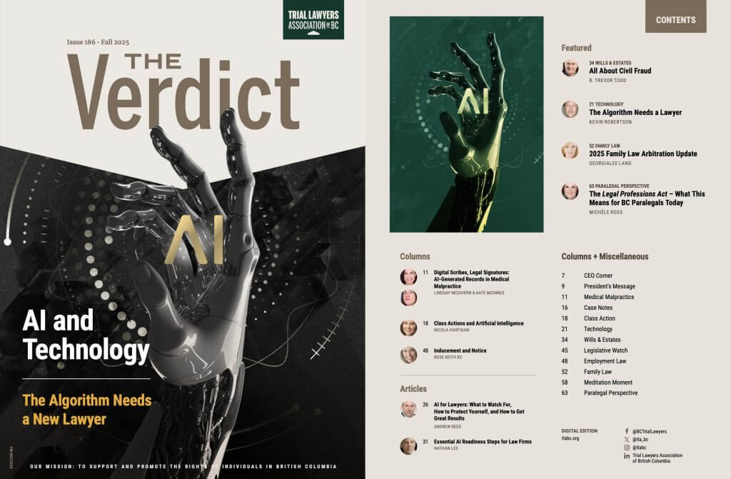 The Verdict – Issue 186 : Fall 2025