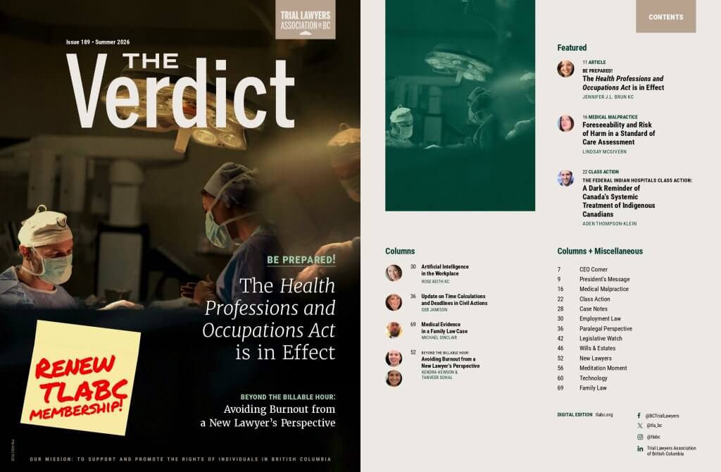 Foreseeability and Risk of Harm in a Standard of Care Assessment publication cover